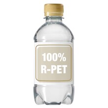 Gevuld waterflesje | 330 ml | R-PET | Lekvrij | NL4333001 Goud