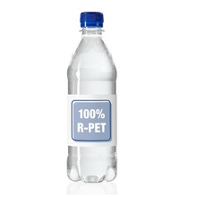 Gevuld waterflesje | 500 ml | R-PET | Lekvrij | NL4350011 Blauw