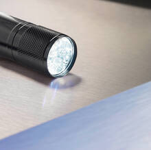 LED aluminium zaklampje bedrukken | 8756860 Zwart