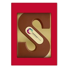 Chocoladeletter met logo S | 200 gram | Melkchocolade | 7051006 Melk