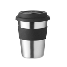 Coffee-to-go drinkbeker | RVS | 350 ml | 8756257 Zwart