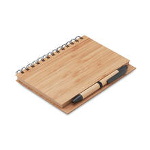 Ringband notitieboekje |  Bamboe | A5 | Met pen | 8759435 