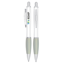 Transparante pen | Full colour | Met rubberen grip | Max0012 