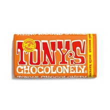 Tony's chocolonely reep | 180 gram | Eigen design op de wikkel | Veel smaken | Max073 Melk karamel zeezout 