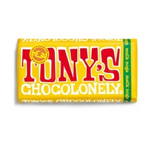 Tony's chocolonely reep | 180 gram | Eigen design op de wikkel | Veel smaken | Max073 Melk noga 