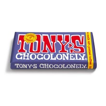 Tony's chocolonely reep | 180 gram | Eigen design op de wikkel | Veel smaken | Max073 Donker melk pretzel toffee