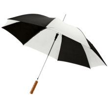 Gekleurde paraplu | Ø  102 cm | Automatisch | Tot 4 kleuren opdruk | Maxp034 Zwart / Wit