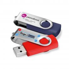 Twist USB stick | 1 kleur of full colour | 1-32 GB