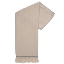 Luxe sjaal | 175 x 60 cm | Gerecycled katoen | Borduren | max12300 Beige
