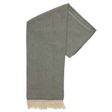 Luxe sjaal | 175 x 60 cm | Gerecycled katoen | Borduren | max12300 Grijs