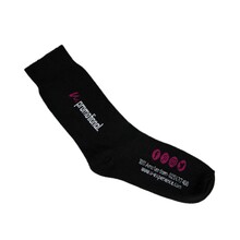 Gerecyclede sokken  | Ingeweven logo | Max712 Zwart