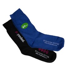 Gerecyclede sokken | Solid kleuren | Ingeweven logo