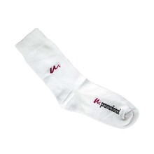 Gerecyclede sokken  | Ingeweven logo | Max712 Wit