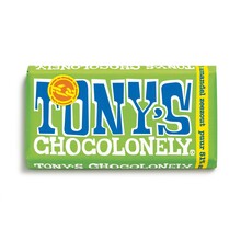 Tony's chocolonely reep | 180 gram | Eigen design op de wikkel | Veel smaken | Max073 Puur amandel zeezout