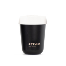 Retulp Travel Cup |  250 ML | Europees geproduceerd | Travelcup250 Zwart / Wit