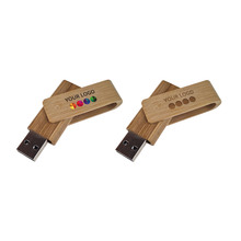 USB Stick Twister | Bamboo | 16-256 GB | Snel geleverd | NL69USBTWISTERECO 