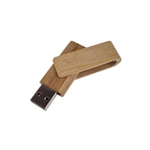 USB Stick Twister | Bamboo | 16-256 GB | Snel geleverd | NL69USBTWISTERECO Bruin