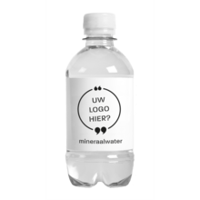 Gevuld waterflesje | 330 ml | Bruiswater | Lekvrij | NL433300pd Transparant