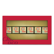 Logo chocolade | 6 stuks | In gift box | Vanaf 40 stuks | 7051001 