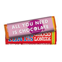 Tony's Chocolonely | Chocolade reep met full colour banderol | 50 gram