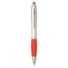 Stylus pen | Full colour | Met rubberen grip | max038 Rood