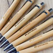 Bamboe pen | Gravering of full colour | Blauwschrijvend | max047 