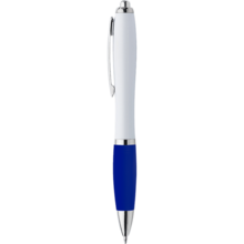Pen | Full colour | Met rubberen grip | Maxs023 Donkerblauw / Wit