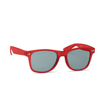 Eco zonnebril | RPET| Tot 4 kleuren opdruk | 8756531 Transparant rood