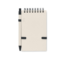 Ringband notitieboekje | Gerecycled karton | A6 | Met pen | 8756837 