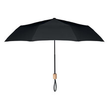 Paraplu | Gerecycled plastic | Opvouwbaar | Ø 99 cm | 8799604 Zwart