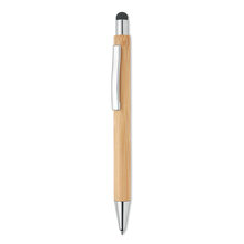 Balpen | Bamboe | Touch pen | Blauwe inkt | 8759945 Hout