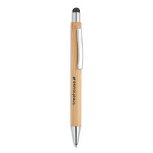 Balpen | Bamboe | Touch pen | Blauwe inkt | 8759945 