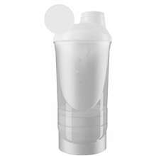 Luxe shaker | 600 ml | 3 compartimenten | Mix & match | 188001 Wit