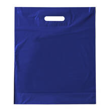 Gekleurde plastic tas | A3 |  Uitgesneden handvat | 1094550 Navy