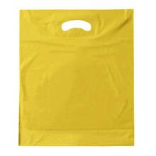 Gekleurde plastic tas | A3 |  Uitgesneden handvat | 1094550 Geel