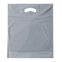 Gekleurde plastic tas | A3 |  Uitgesneden handvat | 1094550 Zilver