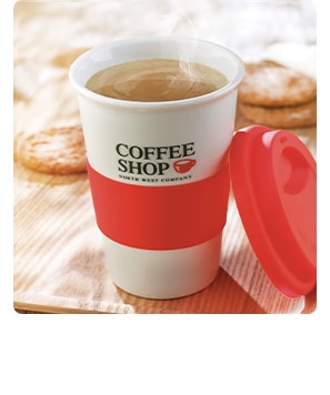 Koffiebekers to go met logo bij Maxilia